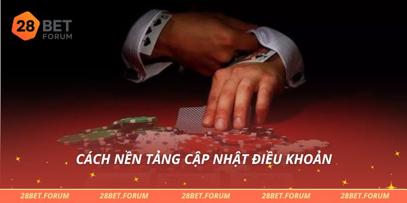 Cách nền tảng cập nhật điều khoản